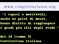logo di www.compitoinclasse.org - costituzione italiana - diritto allo studio