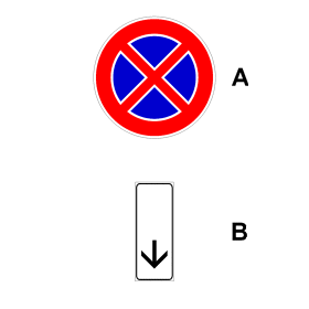 Segnale di riferimento: DIVIETO DI FERMATA