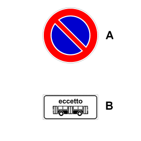 Segnale di riferimento: DIVIETO DI SOSTA