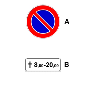 Segnale di riferimento: DIVIETO DI SOSTA