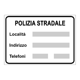 Segnale di riferimento: POLIZIA STRADALE