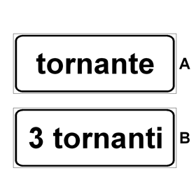 Segnale di riferimento: TORNANTE